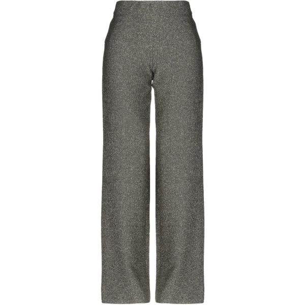 Pantalone wide leg effetto laminato jersey Rsvp tinta unita