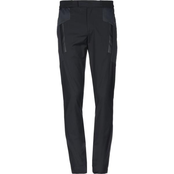 Pantalone con zip in tessuto tecnico tinta unita Lhu Urban nero tinta unita