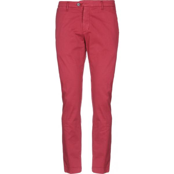 pantaloni Jeanseng rosso tinta unita