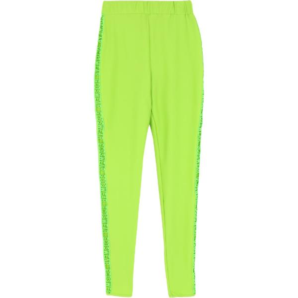 leggings Gcds verde tinta unita