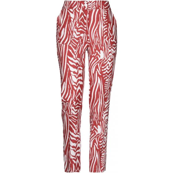 pantalone lungo Paolo Casalini rosso animalier