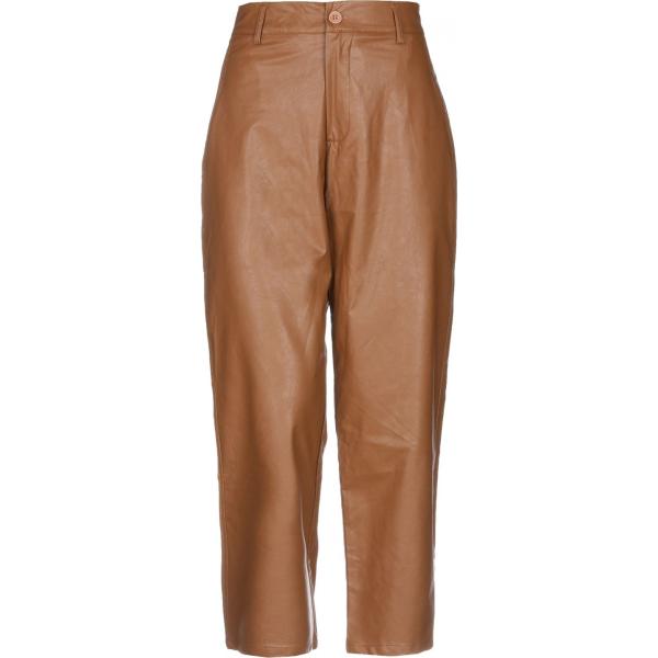 pantalone lungo Vanessa Scott marrone tinta unita
