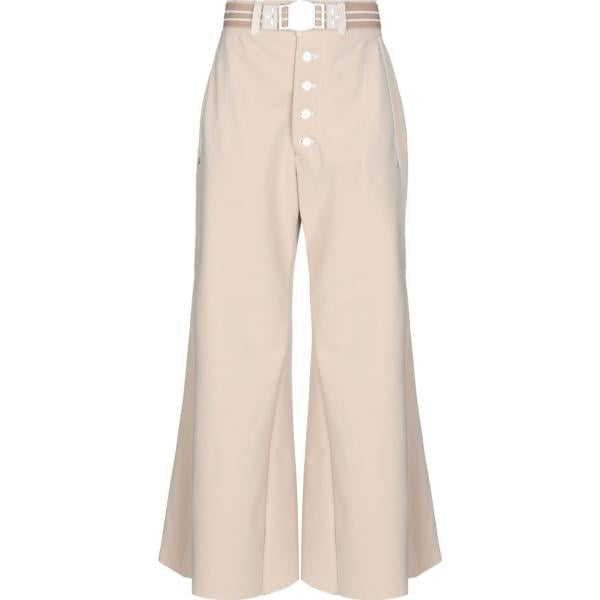 pantaloni High marrone tinta unita