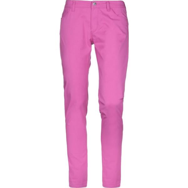 pantaloni Emporio Armani rosa tinta unita
