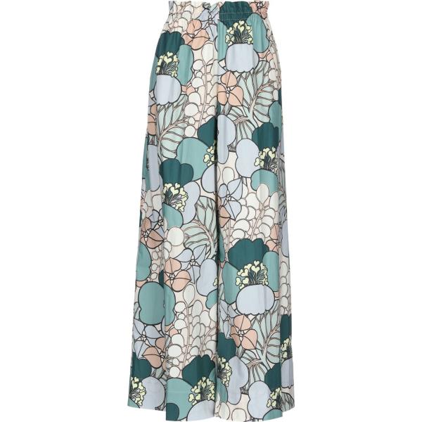 pantaloni .Tessa grigio a fiori
