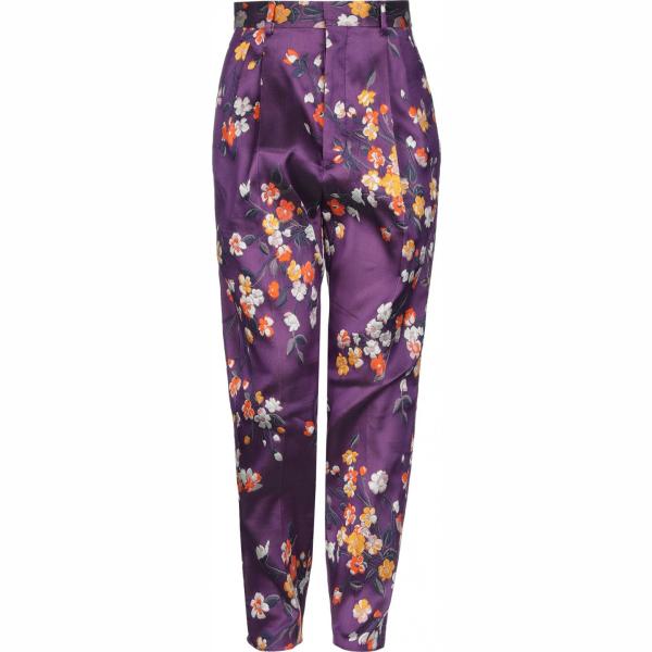 pantaloni Dsquared2 viola a fiori
