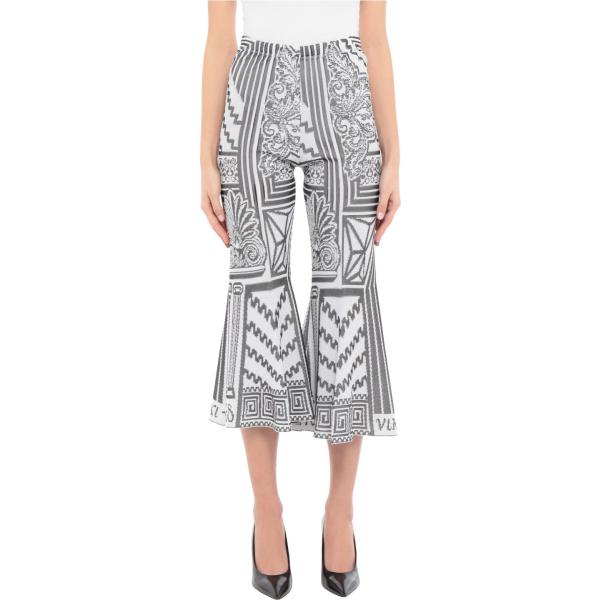 pantaloni capri Viki-And bianco