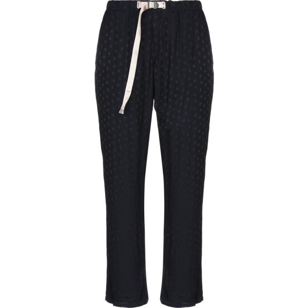 pantaloni White Sand nero tinta unita