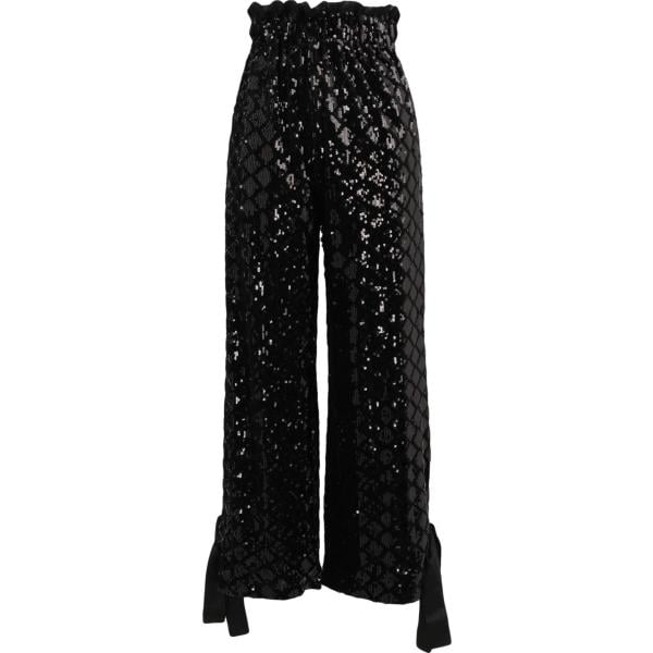 pantaloni Weili Zheng bianco tinta unita