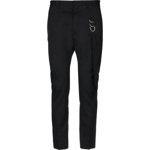 Pantalone gamba cono contrasto vita alta interno foderato tinta unita Dsquared2 tinta unita