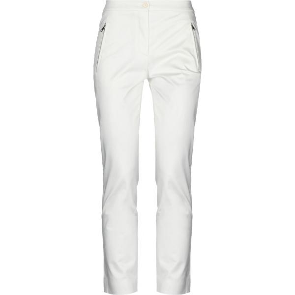 pantaloni Moschino bianco tinta unita