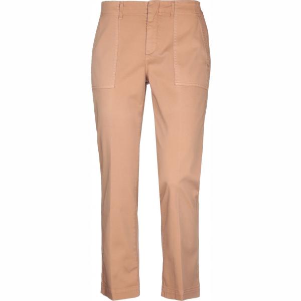 pantaloni Dondup marrone tinta unita