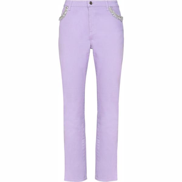 pantaloni Blugirl Blumarine viola tinta unita