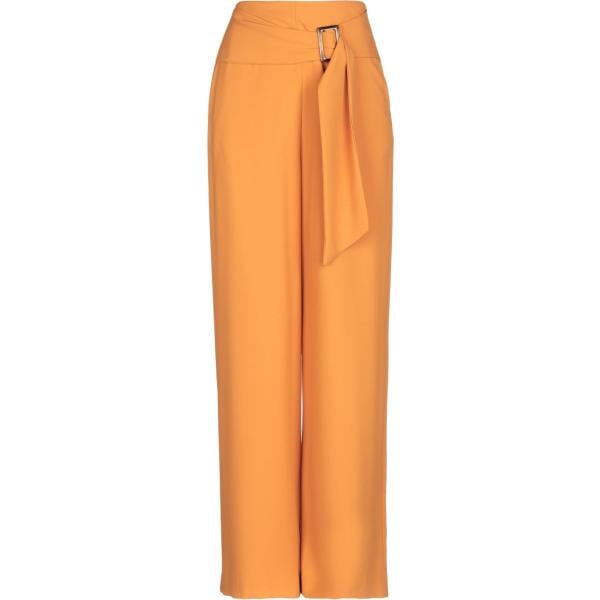 pantaloni Ottodame arancione tinta unita