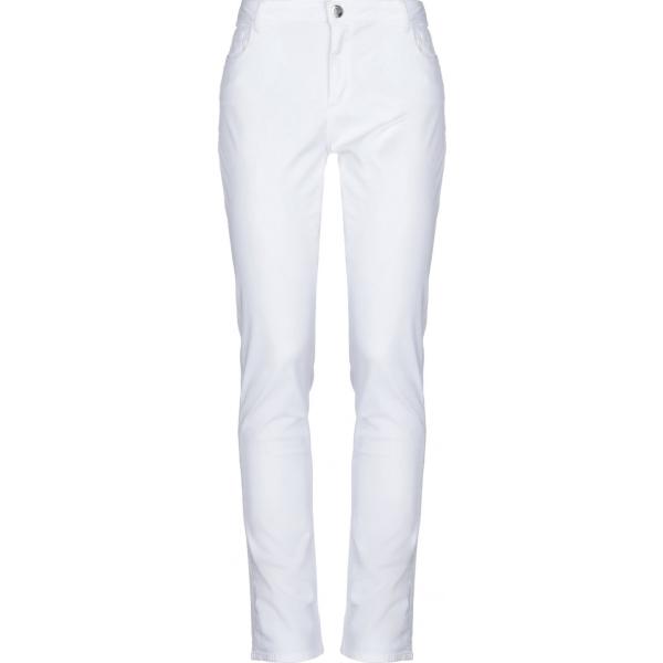 pantaloni Trussardi Jeans bianco tinta unita