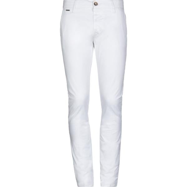 pantaloni Guess bianco tinta unita