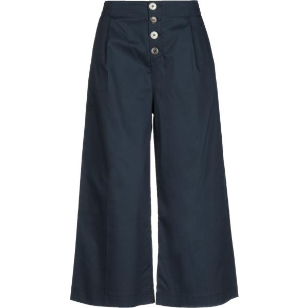 pantaloni capri Happy25 blu tinta unita