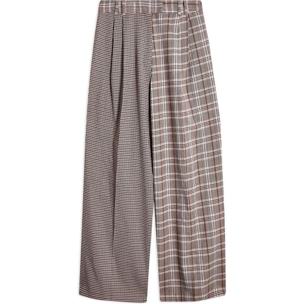 pantalone lungo Topshop marrone pied de poule