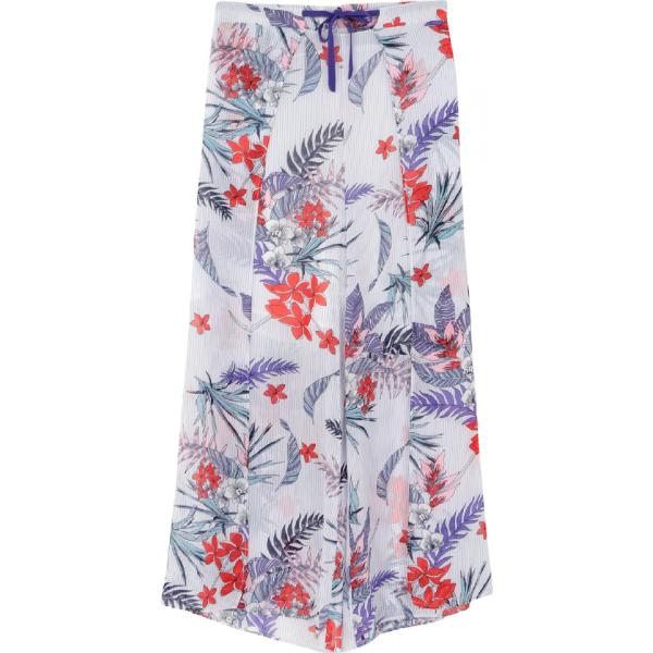 pantaloni Cubic viola a fiori