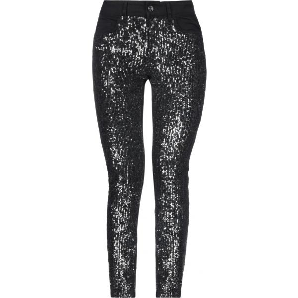 pantaloni Liu •Jo nero tinta unita