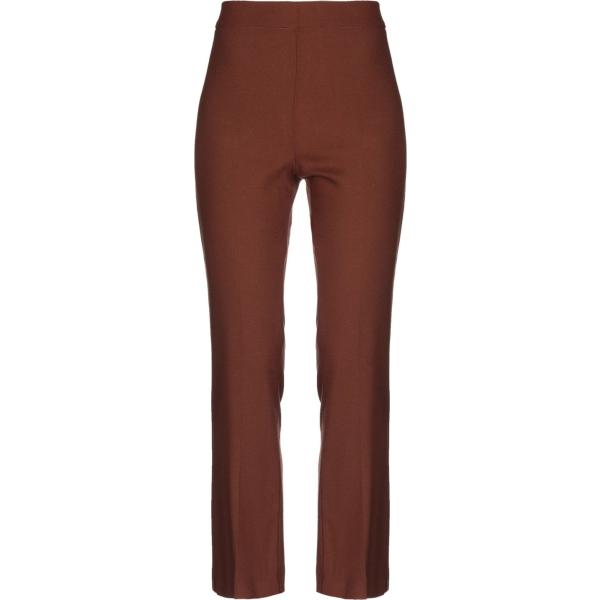 pantaloni Manila Grace marrone tinta unita