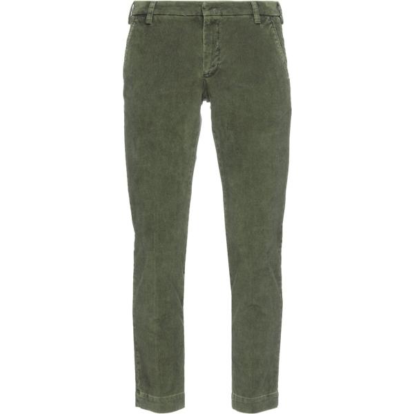 pantaloni Entre Amis verde tinta unita