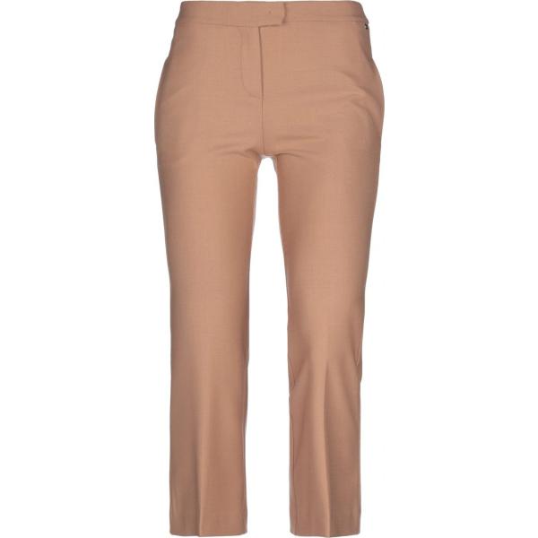 pantaloni capri Twinset marrone tinta unita