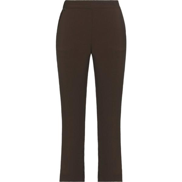 pantaloni Manila Grace marrone tinta unita