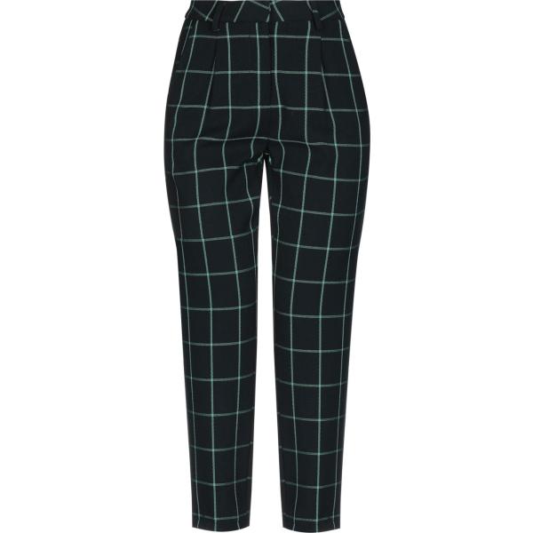 pantaloni Weili Zheng verde a quadri