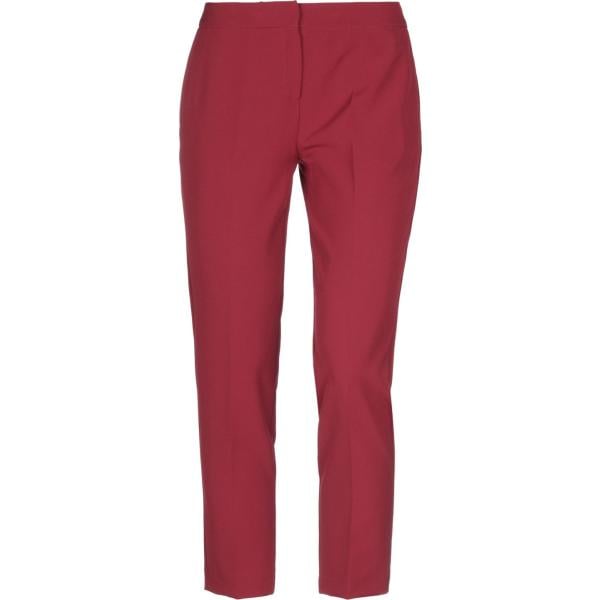 pantaloni Anna Rachele rosso tinta unita