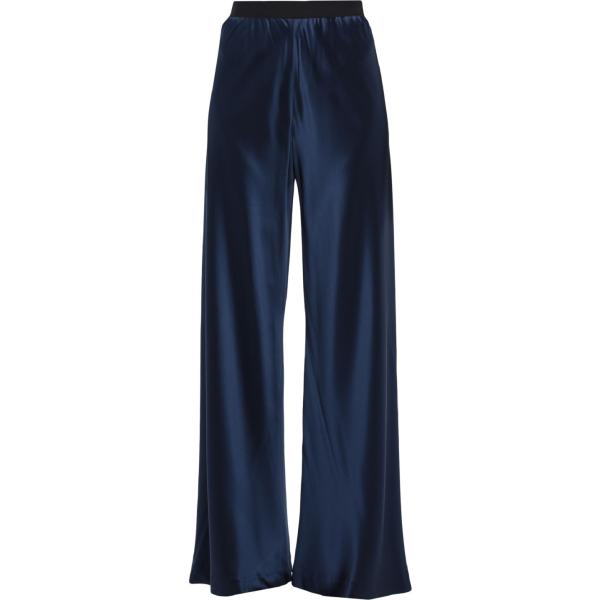 pantaloni Liviana Conti blu tinta unita