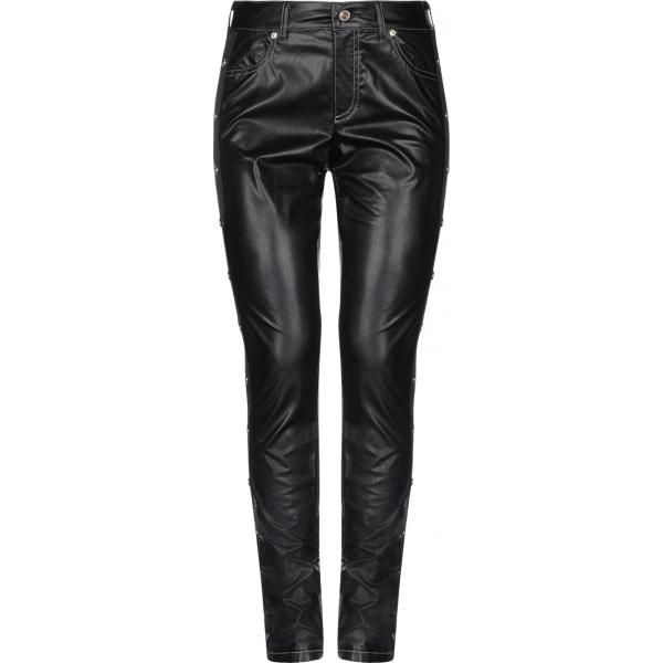 pantaloni Versace Jeans Couture nero tinta unita