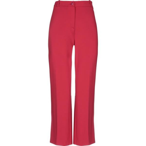 pantaloni Pinko rosso tinta unita