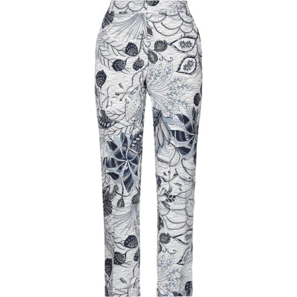 pantaloni Biancoghiaccio bianco a fiori