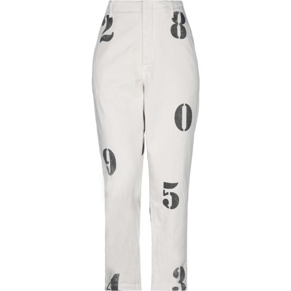 pantaloni Dondup bianco con stampe