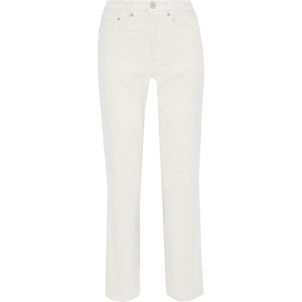 pantaloni Pushbutton bianco tinta unita