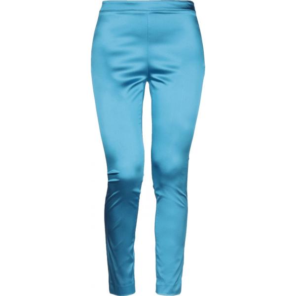 pantaloni Rosé A Pois blu tinta unita