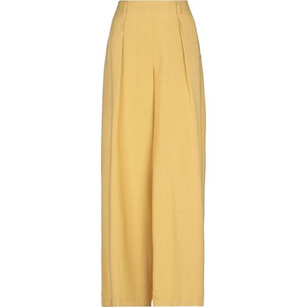 pantaloni Ottodame giallo tinta unita