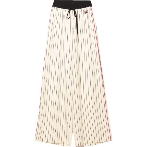 pantaloni My Twin Twinset bianco a righe