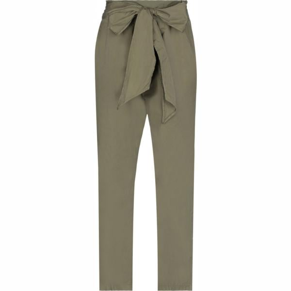 pantaloni European Culture verde tinta unita