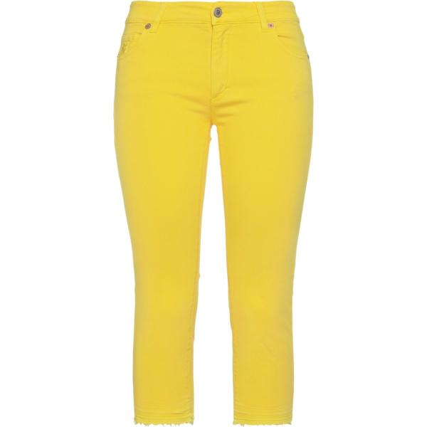 pantaloni capri AVANTGAR DENIM by EUROPEAN C... giallo tinta unita