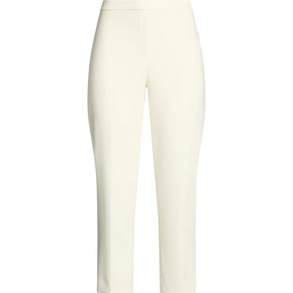 Pantaloni da donna in bianco neve cropped in acetato Theory Theory
