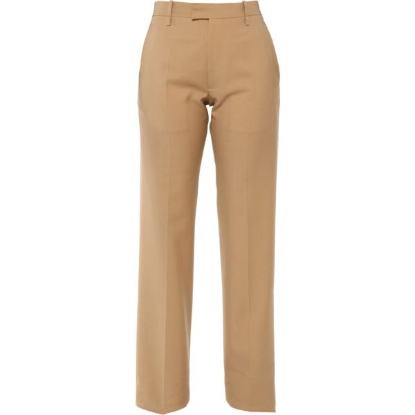 pantaloni Bottega Veneta marrone tinta unita