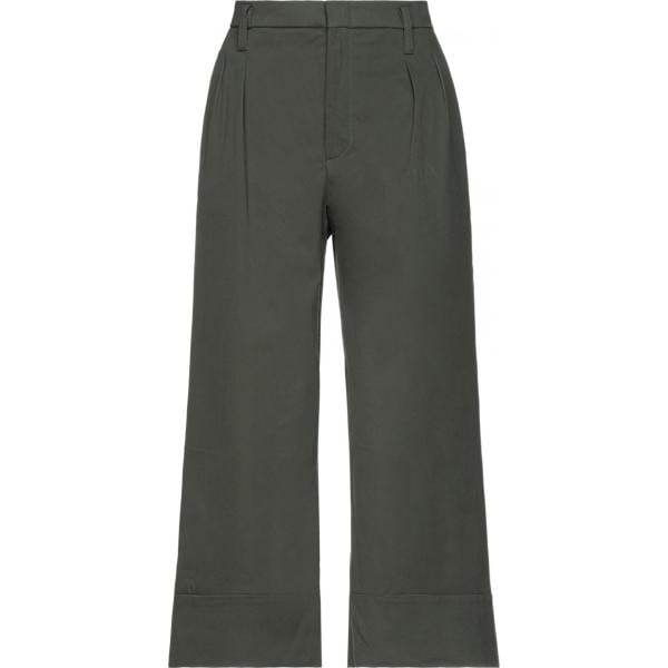 pantaloni Even If verde tinta unita