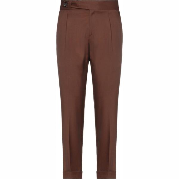 pantaloni Alessandro Dellacqua marrone tinta unita