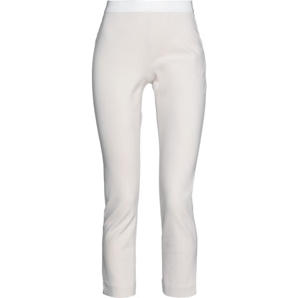 Leggings da donna in grigio chiaro senza tasche a vita media in viscosa Liviana Conti