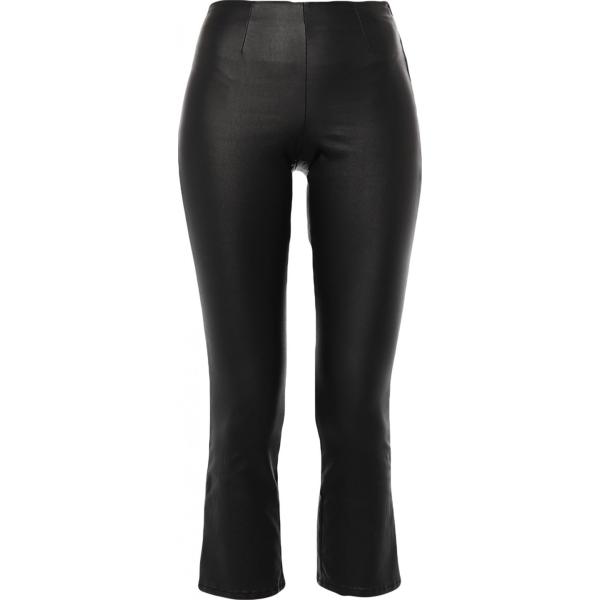 pantaloni Pieces nero tinta unita
