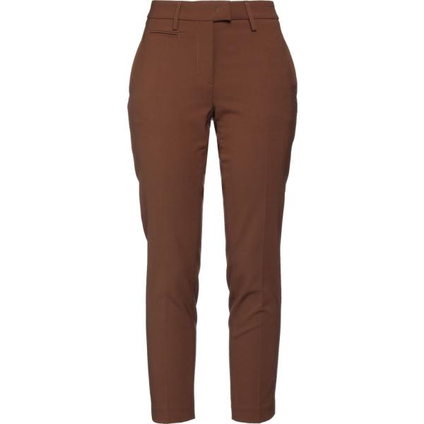 pantaloni Dondup marrone tinta unita