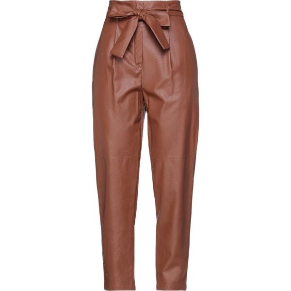 pantaloni Vicolo marrone tinta unita
