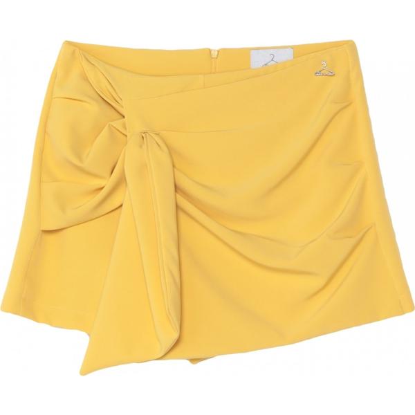 minigonne Berna giallo tinta unita